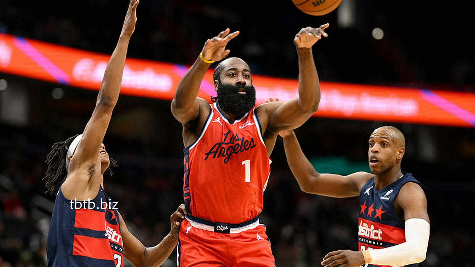 天博体育深度聚焦：哈登36+7+9萨尔28分 快船击败奇才6连胜